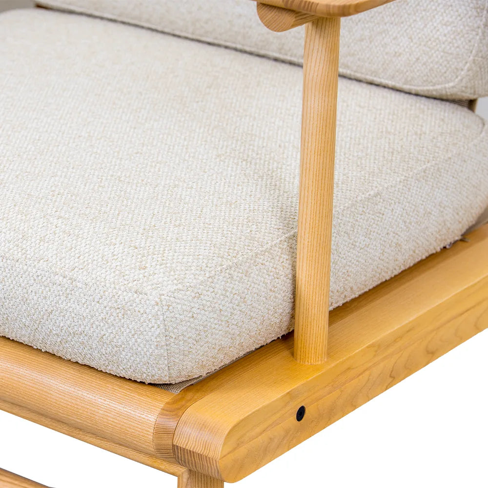 Drewniana Sofa Ogrodowa 3-osobowa Fresco