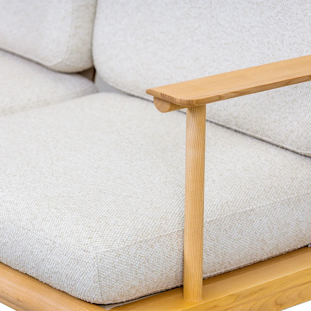 Drewniana Sofa Ogrodowa 3-osobowa Fresco