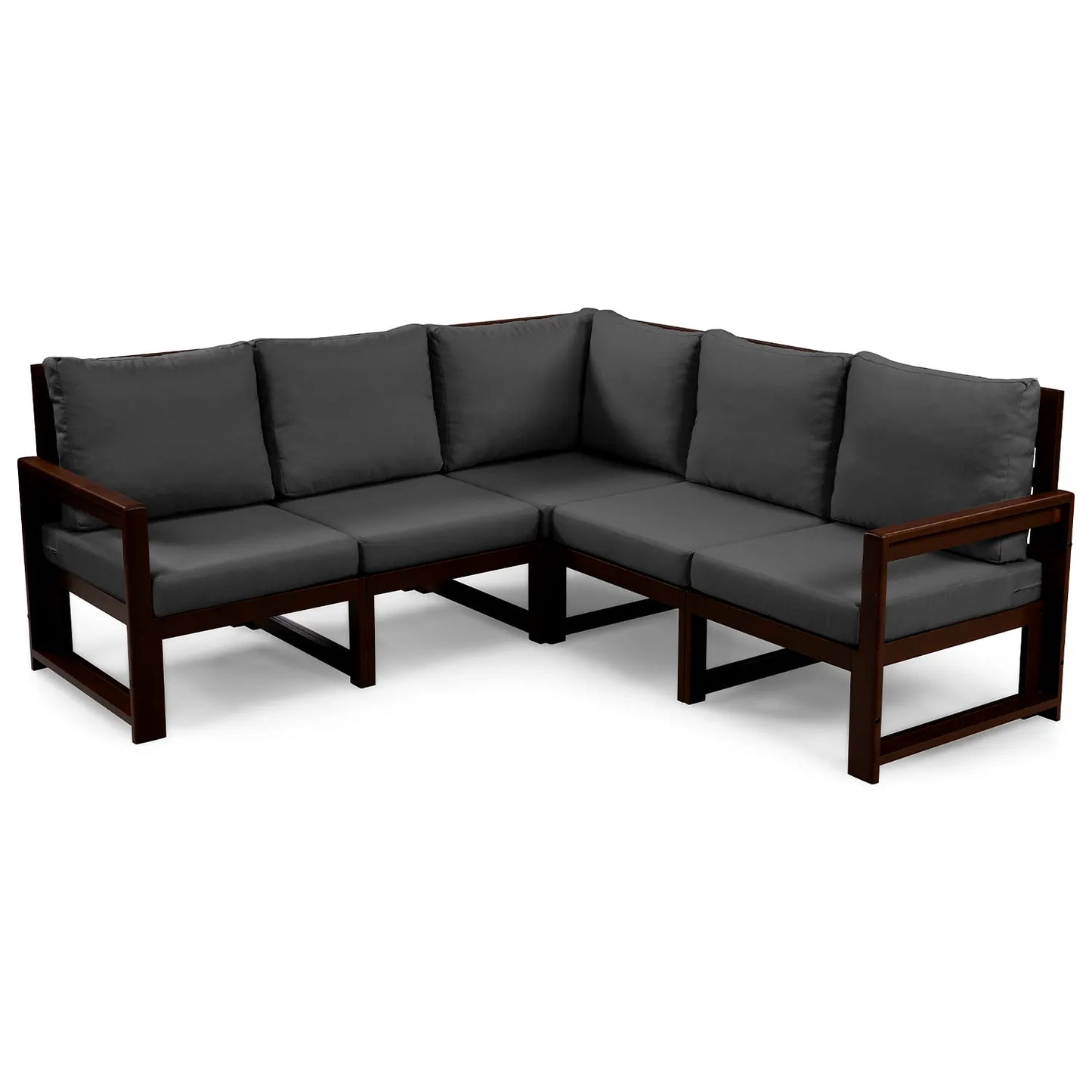 drewniana sofa ogrodowy narozna