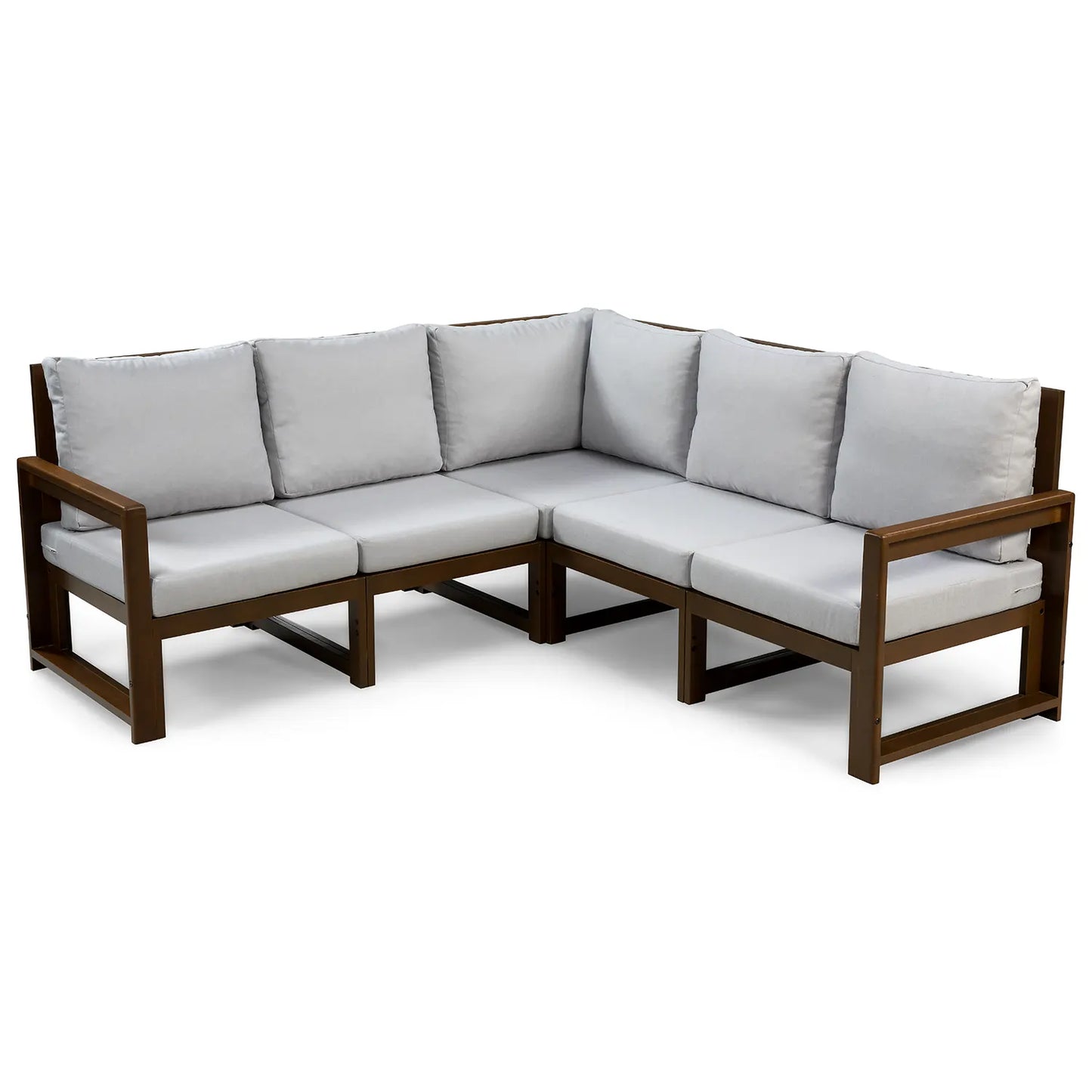 drewniana sofa ogrodowy narozna