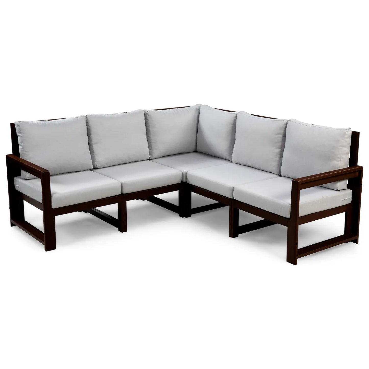 drewniana sofa ogrodowy narozna