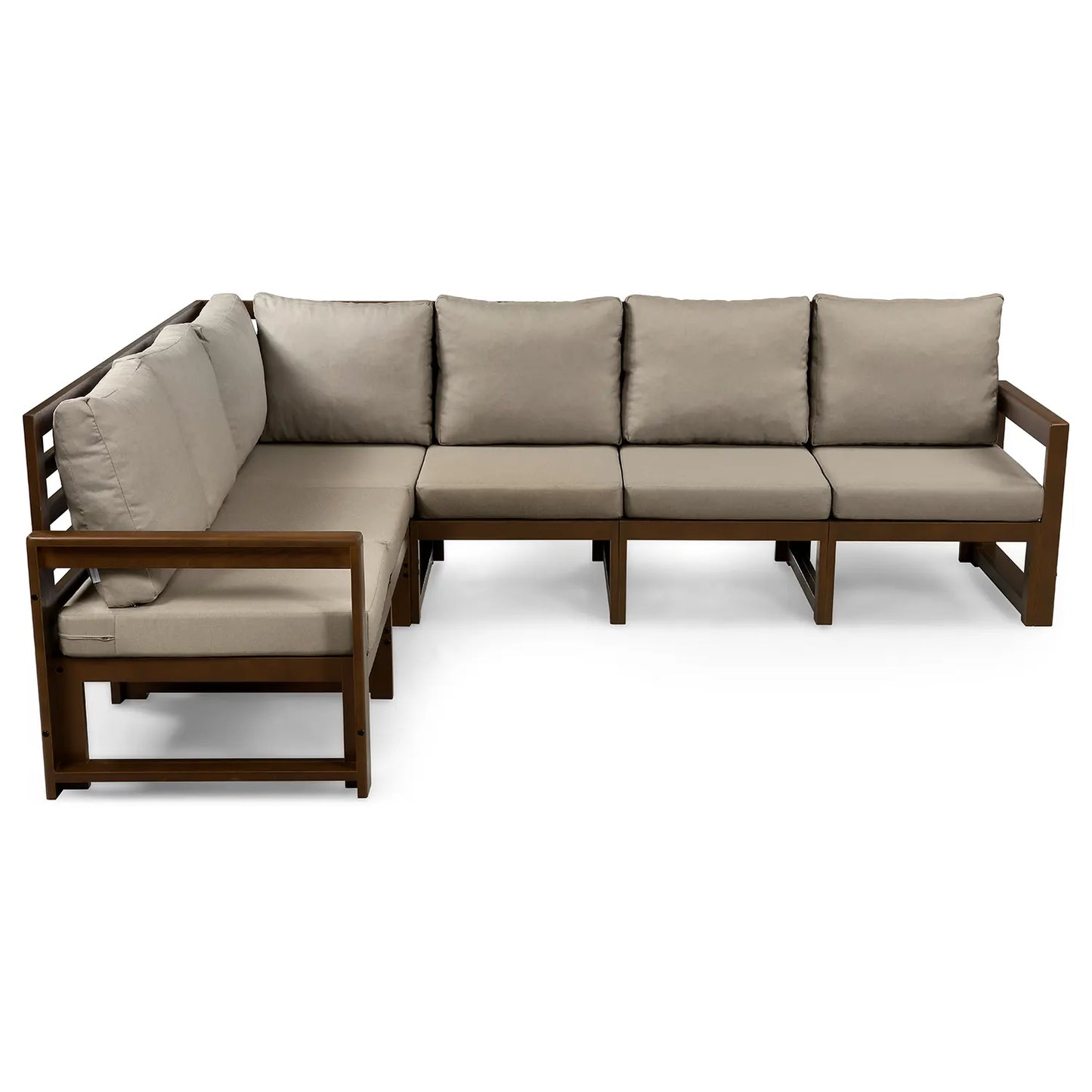 drewniana sofa ogrodowy narozna