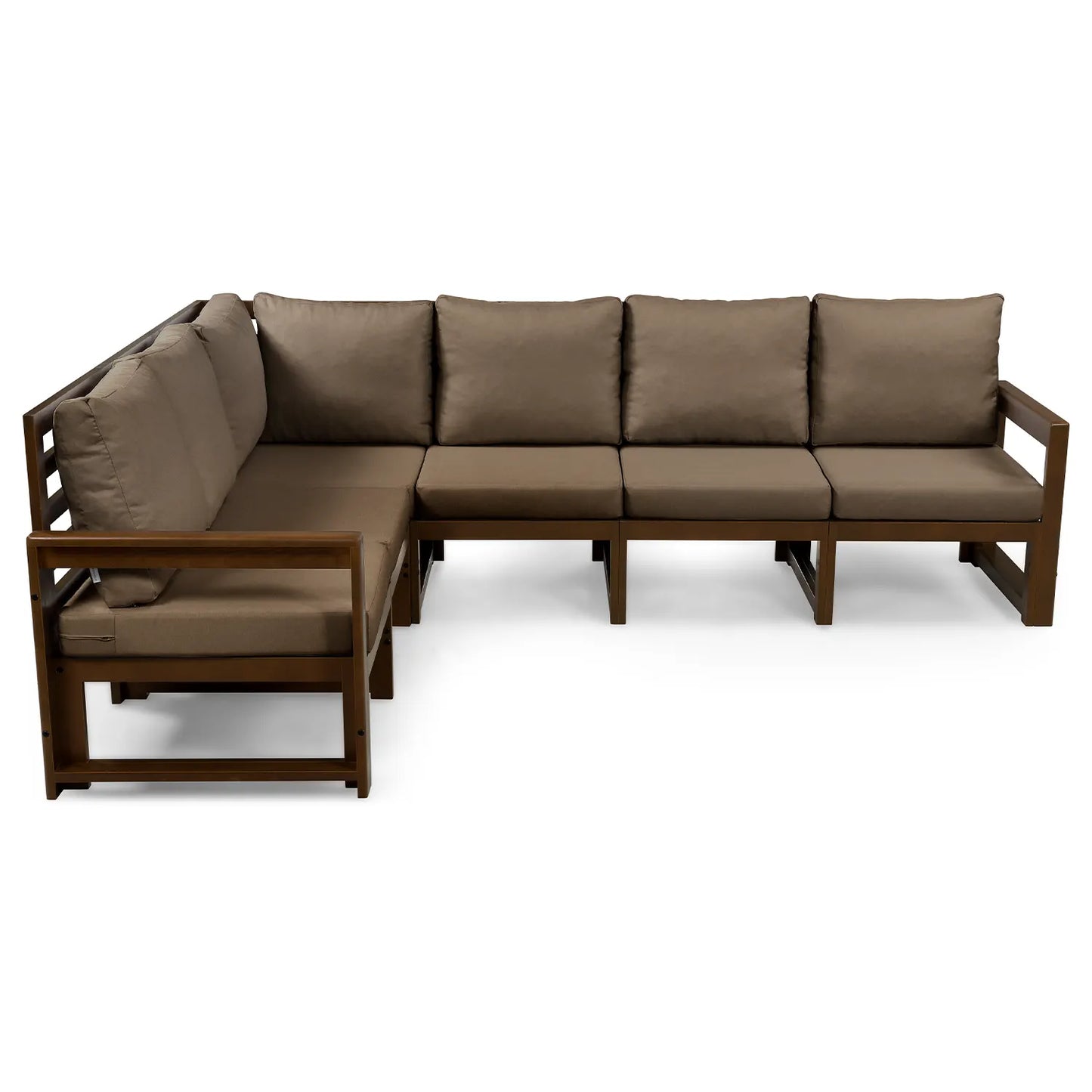 drewniana sofa ogrodowy narozna