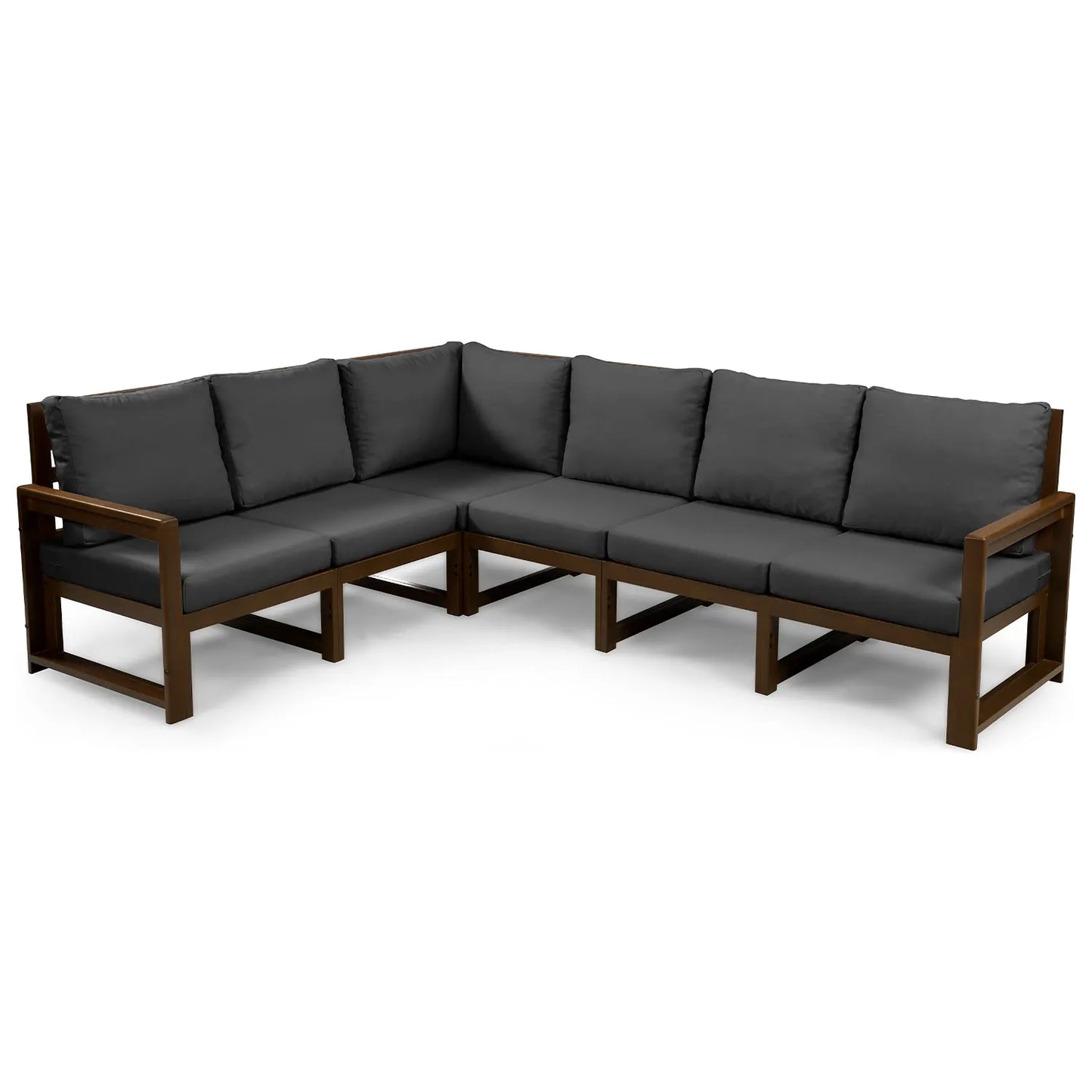 drewniana sofa ogrodowy narozna