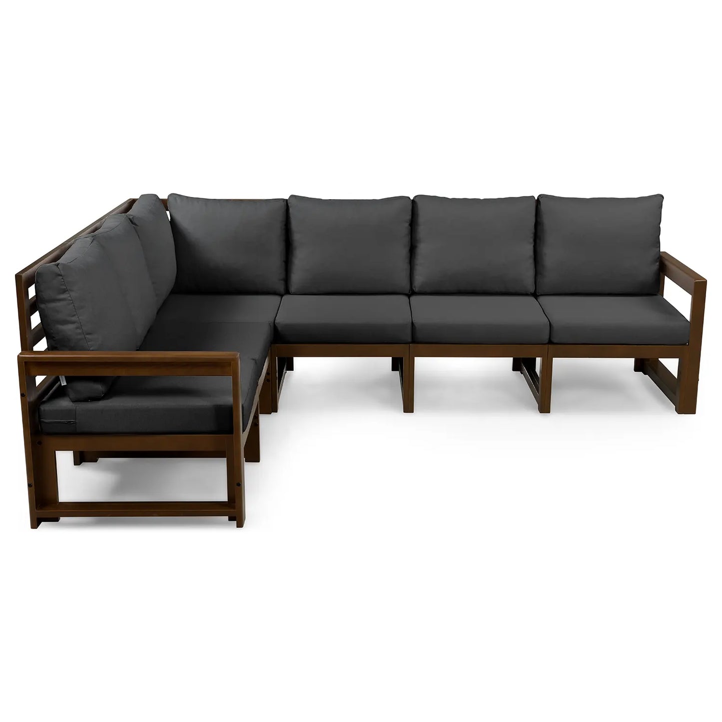 drewniana sofa ogrodowy narozna