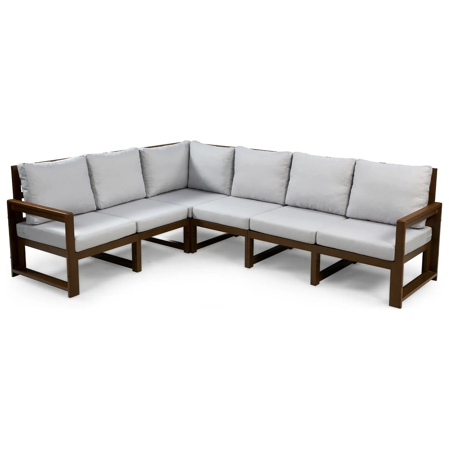 drewniana sofa ogrodowy narozna