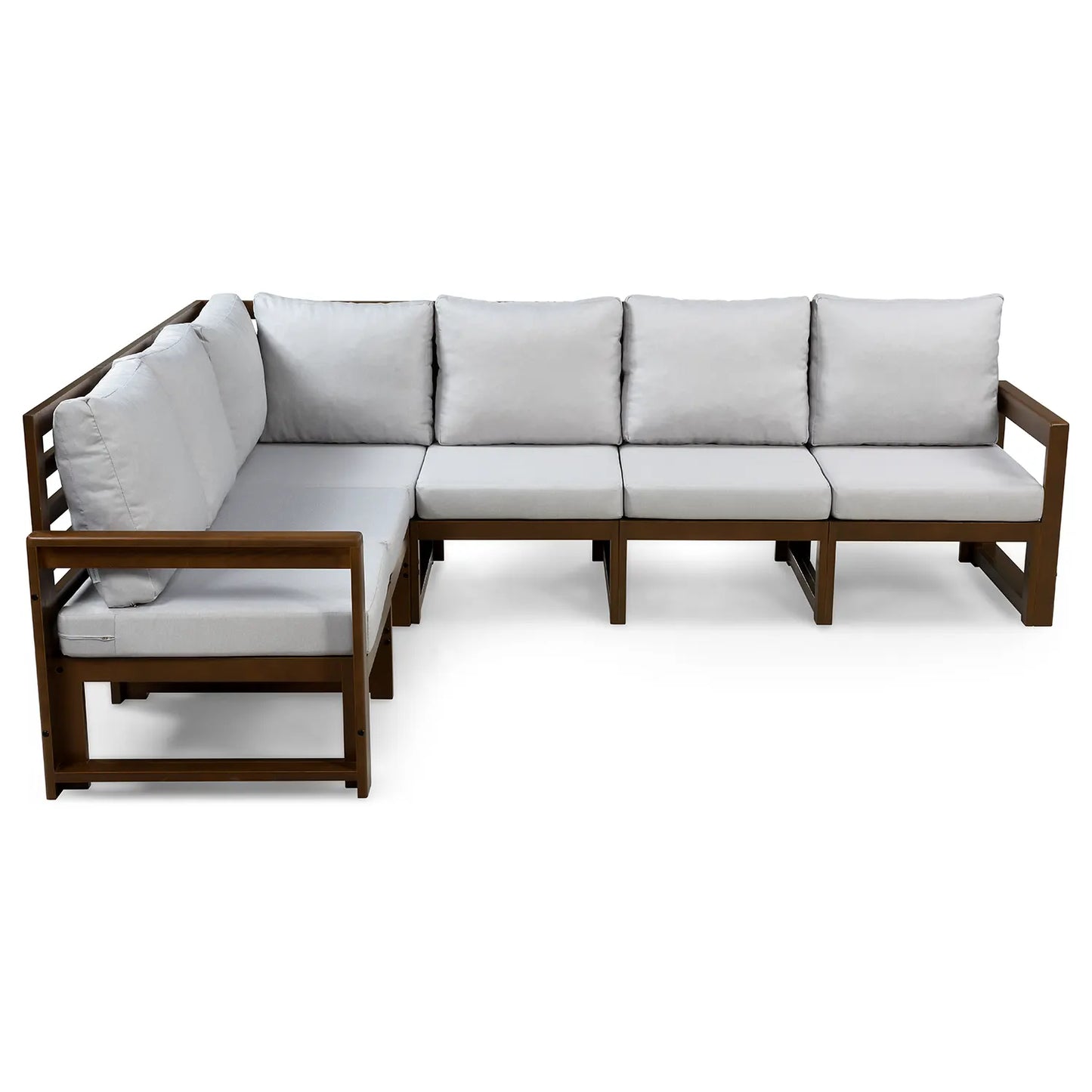 drewniana sofa ogrodowy narozna