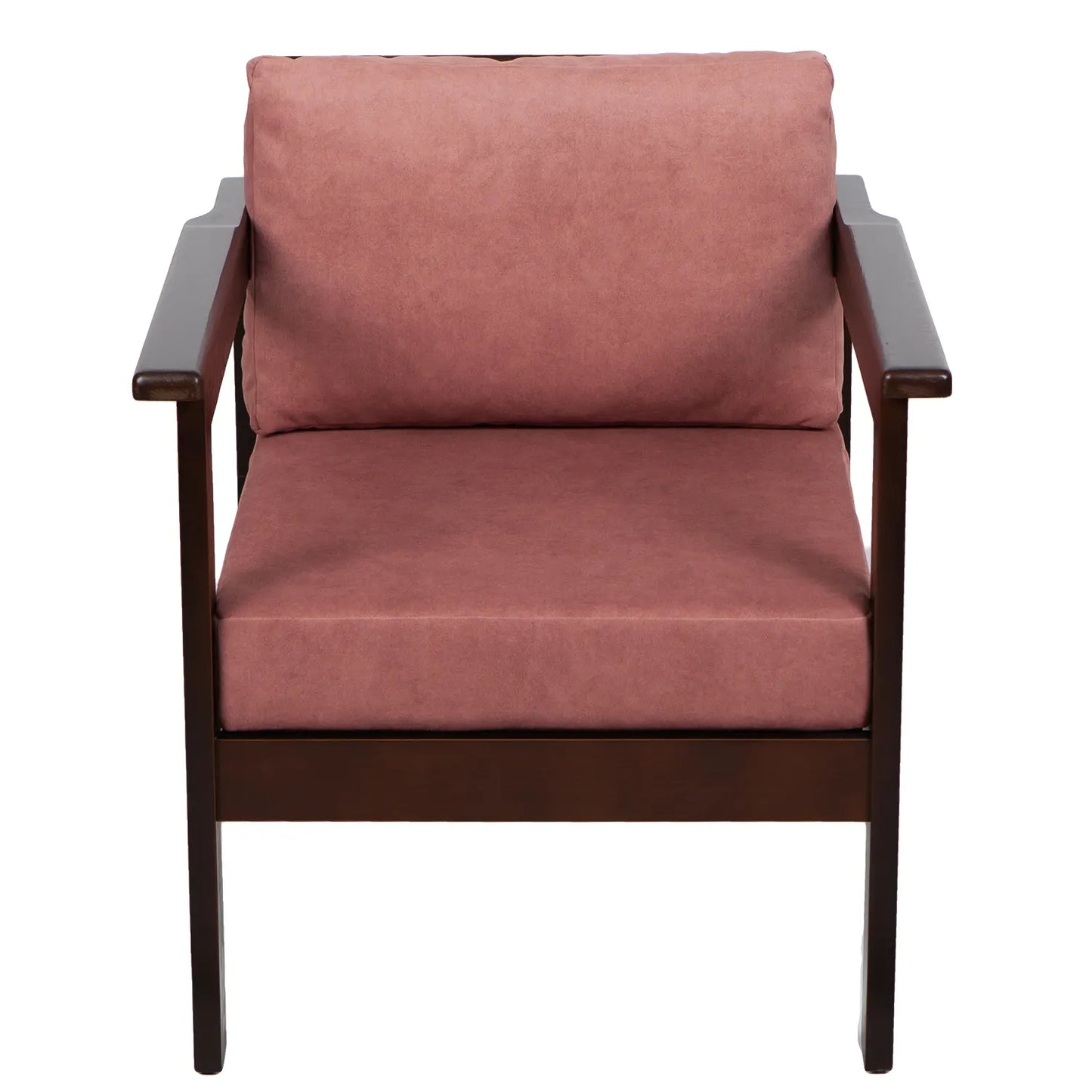 drewniany fotel ogrodowy cozy harmony brown z poduszkami vintagerose