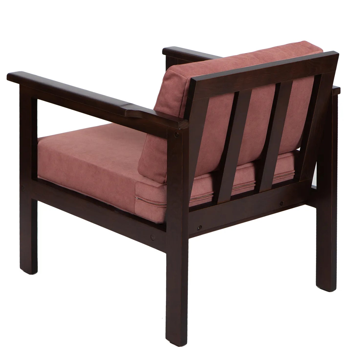 drewniany fotel ogrodowy cozy harmony brown z poduszkami vintagerose