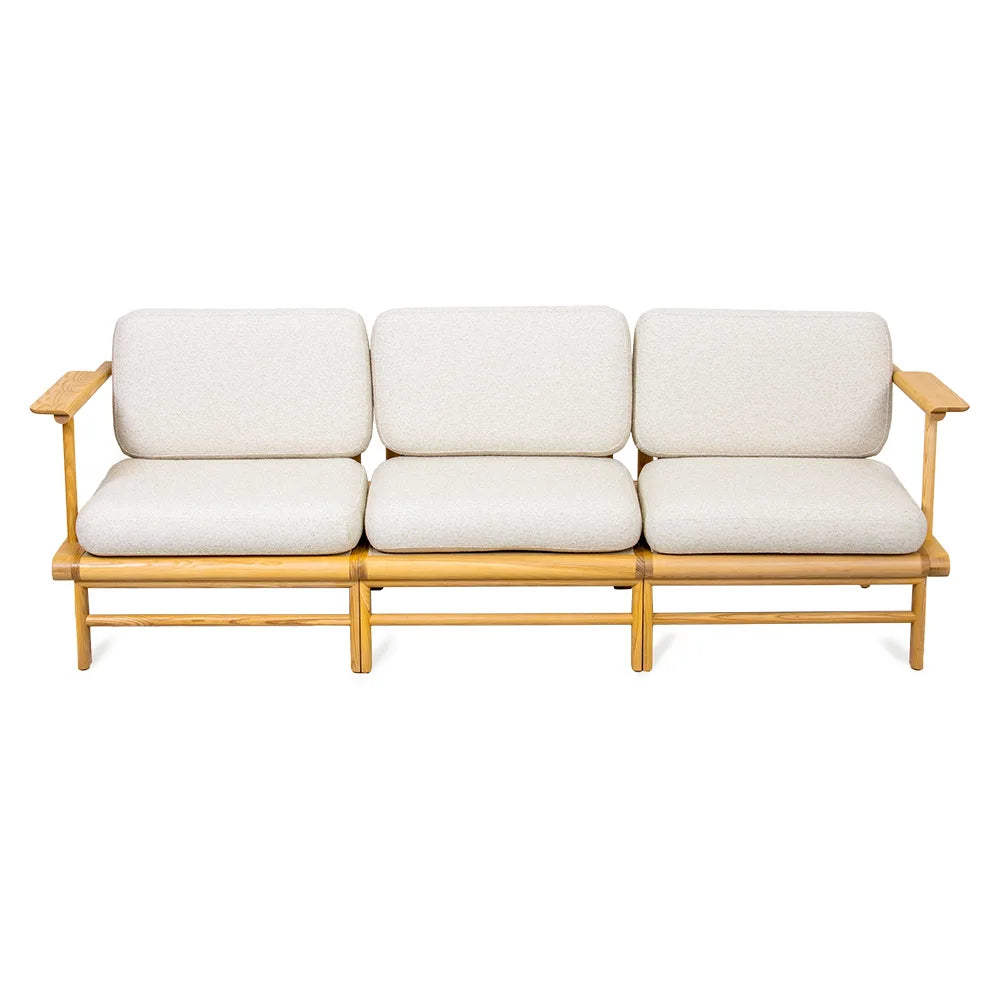 Drewniana Sofa Ogrodowa 3-osobowa Fresco